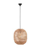 Bola Pendelleuchte Ø 42cm Braun aus Wasserhyazinthe im BOHO-Stil, ideal für warmes und gemütliches Interieur.