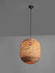 Bola Pendelleuchte Ø 42cm Braun aus Wasserhyazinthe im BOHO-Stil, bietet Wärme und Gemütlichkeit im Raum.