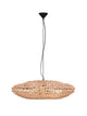 Bola Pendelleuchte Ø 81,5cm Braun aus Wasserhyazinthe im BOHO-Stil, natürlicher Look für warmes Interieur.
