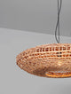 Bola Pendelleuchte Ø 81,5cm Braun mit Wasserhyazinthe im BOHO-Stil für warmes Interieur.