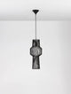 Bredo Pendelleuchte Ø 21cm Schwarz mit modernem, industriellem Design aus Aluminium.
