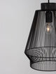 Bredo Pendelleuchte Ø 27,5cm Schwarz mit eleganten Drahtgitter-Design und dimmbarem Leuchtmittel.