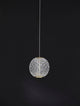 Brillante LED Pendelleuchte Ø 12cm 3200K mit elegantem, funkelndem Design und klaren Akzenten.