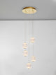 Ifos LED Wandleuchte 3000K Schwarz - elegante 5-flammige Pendelleuchte mit glänzendem Design und hochwertiger Beleuchtung
