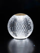 Brillante LED Tischleuchte 3200K Gold mit elegantem, kristallinem Design und warmem Licht.
