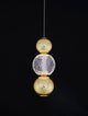 Brille LED Pendelleuchte Ø 14cm 3200K Gold – moderne Leuchte mit elegantem Licht und goldener Oberfläche.