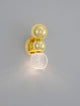 Brille LED Wandleuchte 3200K Gold - elegante und moderne Wandleuchte mit goldener Oberfläche und Glaskugel.