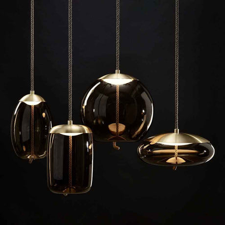 Taklampe Knot Small oval Brokis   