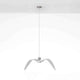 Brokis Hängeleuchte Night Birds senkrechte Flügel 61cm in Weiß, modernes Design mit eleganten Flügeln.