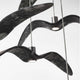 Brokis Hängeleuchte Night Birds waagrechte Flügel 78cm in Rauchgrau mit elegantem Design.