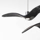 Brokis Hängeleuchte Night Birds waagrechte Flügel 78cm in Rauchgrau mit modernen geschwungenen Flügeln