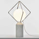 Brokis Tischlampe Jack O`Lantern Large mit Marmorsockel und metallischem Rahmen in modernen Design.
