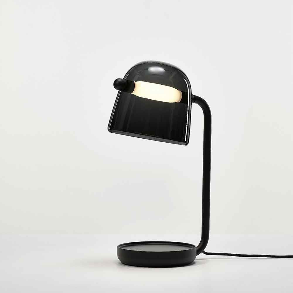 Brokis Tischlampe Mona Small in Schwarz, modernes Design mit dimmbarer LED-Beleuchtung.