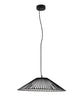 Brume LED Pendelleuchte 3000K Schwarz in modernem, minimalistischem Design aus schwarzem Draht.