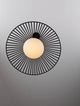 Brume LED Pendelleuchte 3000K Schwarz mit modernem Design und schwarzem Draht, ideal für Küche und Wohnzimmer.