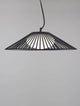 Brume LED Pendelleuchte 3000K Schwarz in minimalistischer Design mit schwarzem Draht
