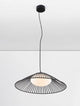Brume LED Pendelleuchte 3000K Schwarz in modernem Design aus schwarzem Draht, für stilvolle Innenräume.