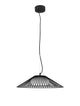 Brume LED Pendelleuchte 3000K Schwarz in modernem, minimalistischem Design aus schwarzem Draht.