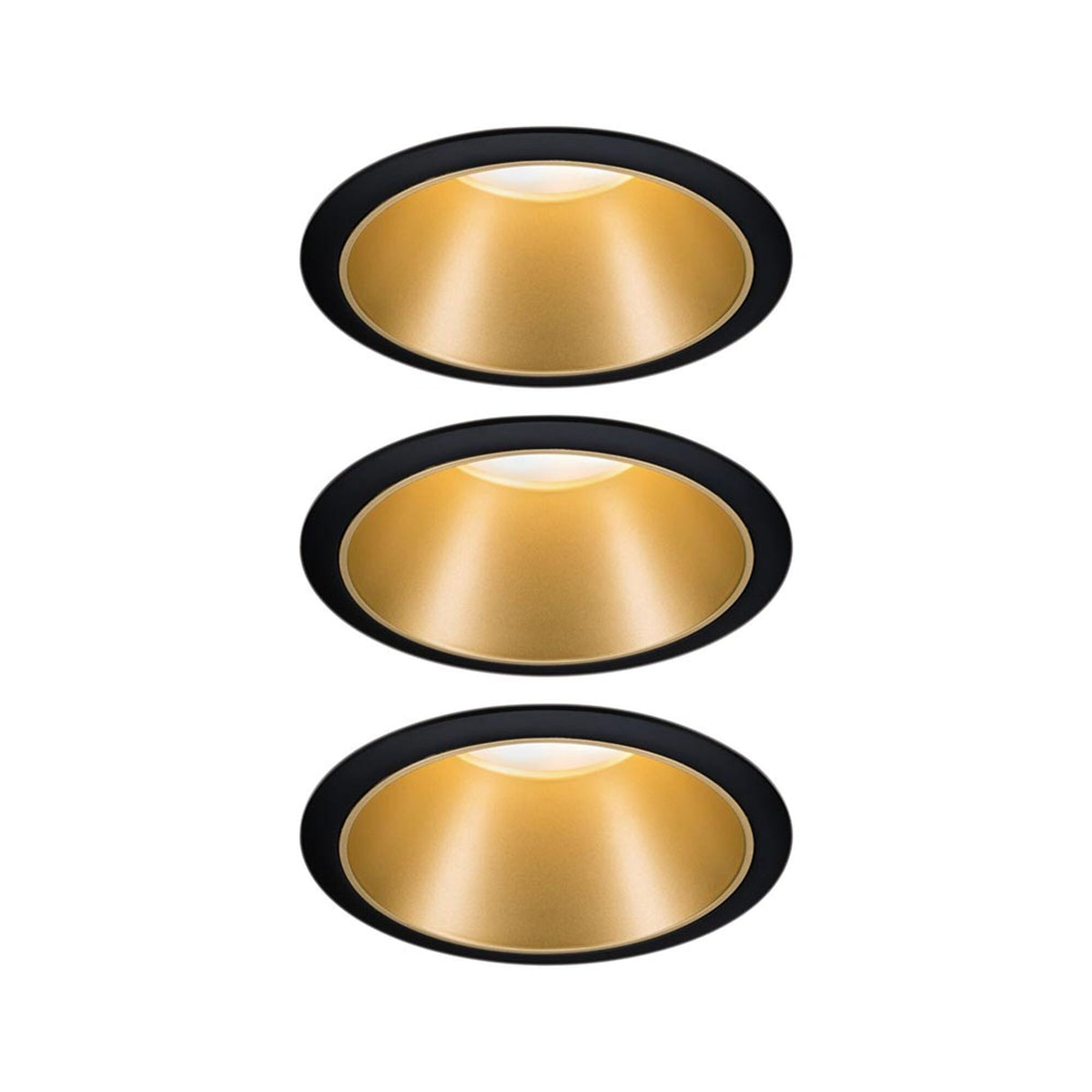 Bündel Einbauleuchte Cole Schwarz,Gold-Matt