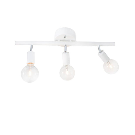 Takspotlight Row med 3 ljuskällor i modern design med tre vridbara spotlights.