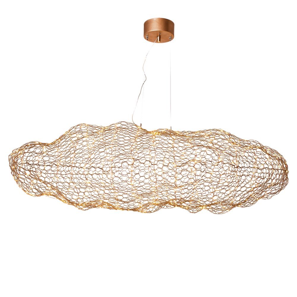LED-Hängeleuchte Hayden XL 115cm Goldfarben