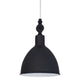 Pendellampe Bazar Ø 17 cm sandsvart, elegant hengende, perfekt for moderne interiører.