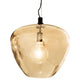 Pendelampe Bellissimo Grande Ø 40 cm Amber med elegant, transparent design og varmt lys.