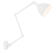 Reading wall lamp Bazar sand white mounted on the wall with a swiveling shade and modern design.