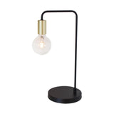 Tischlampe Fondi 45cm Schwarz, Messing