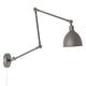 Vegglampe Bazar Grå med tre ledd, justerbar og stilfull, ideell for ethvert hjem.