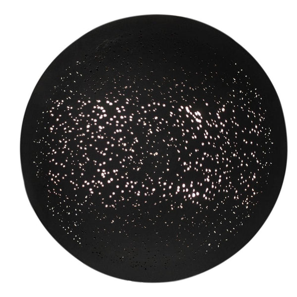 Aplique Colby Ø 70 cm de metal con orificios perforados para una luz ambiental