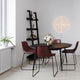 Wandlampe Hayden Ø 70cm in modernem Essbereich mit eleganten Stühlen und Blumenarrangement.