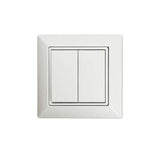 Casambi EasyFit Wire & Battery Eser Wall Switch 2 gange hvid