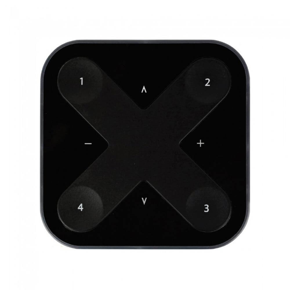 Casambi XPress wireless wall switch with a magnetic holder black