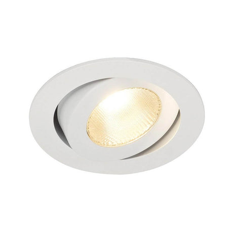 CONTONE Downlight schwenkbar rund Weiß 13W LED Warmweiß mit warmem Lichtschein