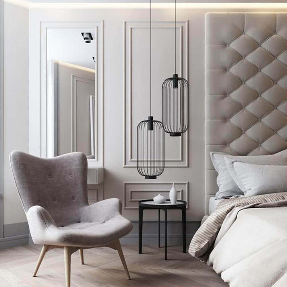 Cages M grid pendant lamp 30cm black