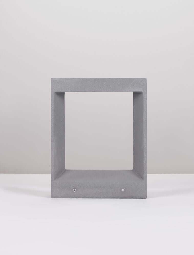 Cairo LED Außensockelleuchte 3000K Grau IP65 aus Beton in modernem Design