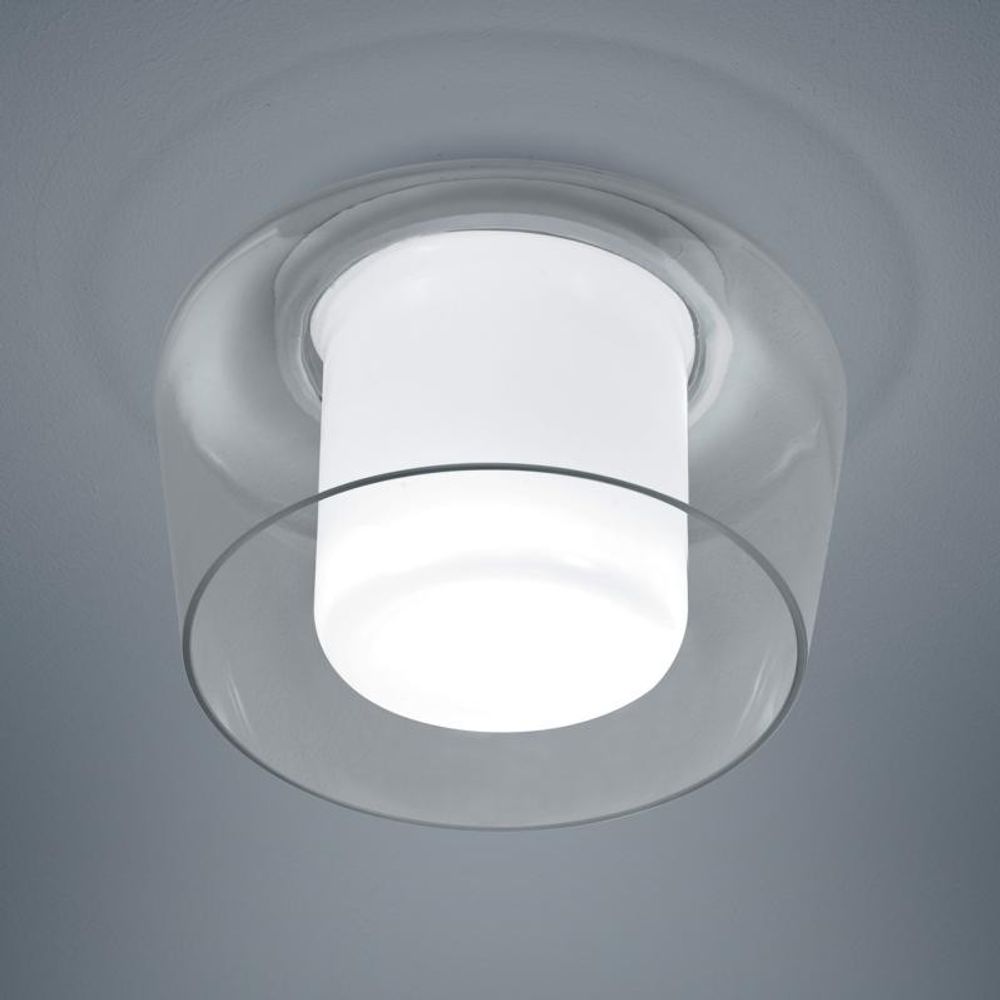 Lampada del soffitto in vetro Canio Ø 26 cm Clear