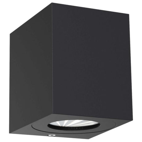 Canto Kubi 2 LED Wandleuchte Seaside IP44 in minimalistischer schwarzer Gestaltung