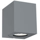 Canto Kubi 2 LED Wandleuchte Seaside IP44 in minimalistischem Design, ideal für drinnen und draußen.