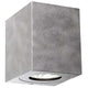 Canto Kubi 2 LED Wandleuchte Seaside IP44 in modernem, minimalistischem Design aus grauem Material.