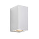 Canto Maxi Kubi 2 Wandleuchte IP44 mit skandinavischem Design und dualer Lichtabstrahlung.