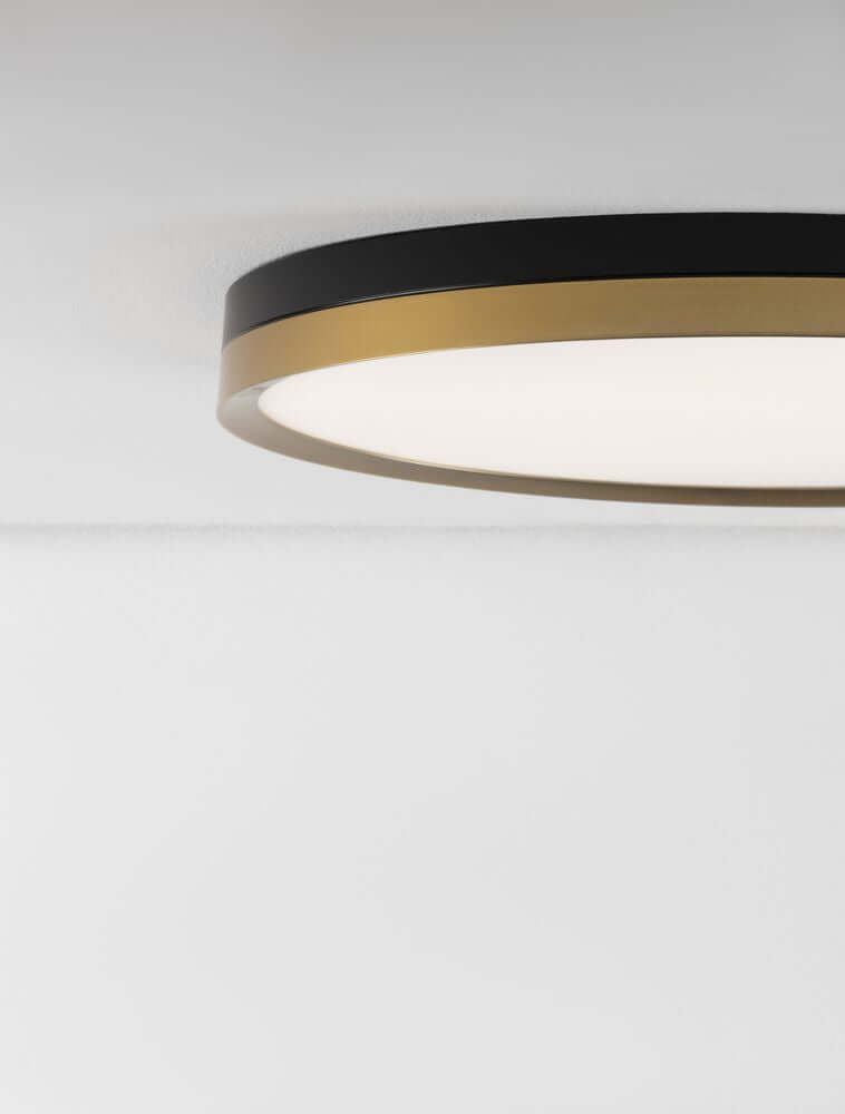 Cantria LED Deckenleuchte 3000K Schwarz, Gold - elegante Deckenleuchte mit schwarzem und goldenem Design.