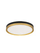 Cantria LED Deckenleuchte 3000K Schwarz, Gold mit elegantem Design und gleichmäßiger Lichtverteilung.