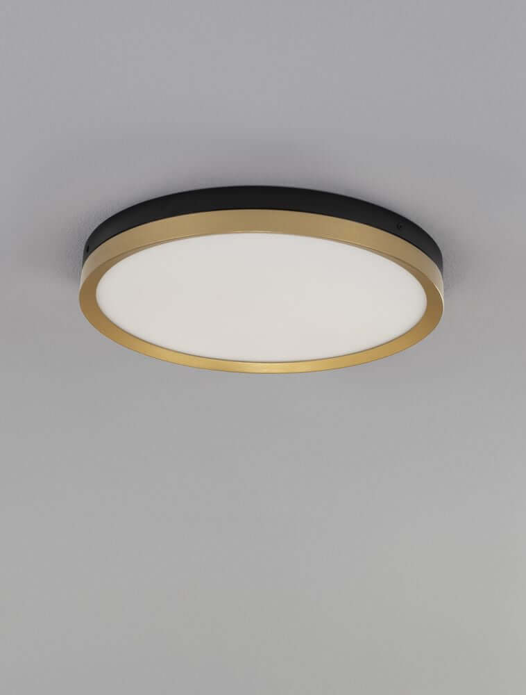 Cantria LED Deckenleuchte 3000K Schwarz, Gold mit elegantem Design und gleichmäßiger Lichtverteilung.