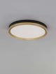 Cantria LED Deckenleuchte 3000K Schwarz, Gold mit elegantem Design und gleichmäßiger Lichtverteilung.