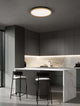 Cantria LED Deckenleuchte 3000K Schwarz, Gold in moderner Küche mit eleganter Beleuchtung.