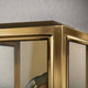 Detailansicht der Außen Wandleuchte Carpi im Vintage-Look IP44 in Bronze mit eleganter Kantenverarbeitung.