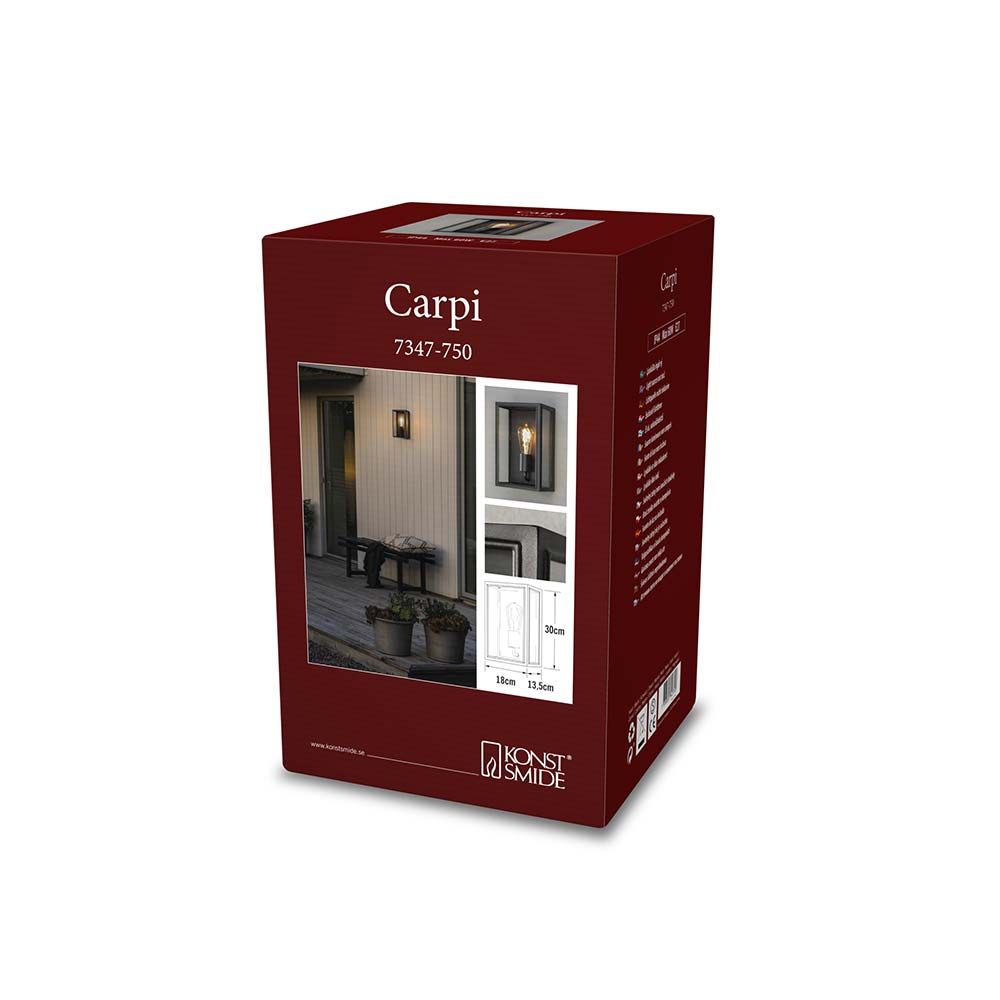 Carpi Lampe murale en acier IP44