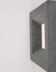 Castro Außenwandleuchte E27 Würfel IP65 aus grauem Sandstein mit modernem Design.
